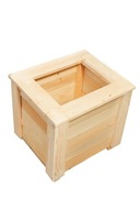 Donica drewniana ogrodowa 50 x 50 x 50 cm – świerk duża rękodzieło