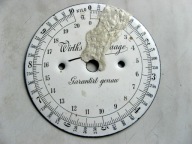 TARCZA do WAGA ZEGAROWA - naciskowa PORCELANA - ORYGINALNA ma 100 lat __!!!