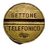 Gettone Telefonico, włoski żeton telefoniczny, ten jest z 11-1969 rok