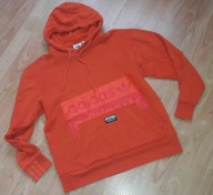 Bluza meska Adidas pomarańczowa XS z kapturem