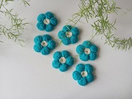 Szydełkowe kwiatki 7 cm