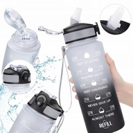 BUTELKA MOTYWACYJNA NA WODĘ BIDON SPORTOWY Z MIARKĄ SIŁOWNIA FITNESS 1L