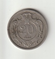 Austria 20 Heller1893