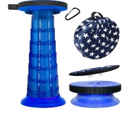 ALEVMOOM Przenośny składany stołek z poduszkami 150 kg