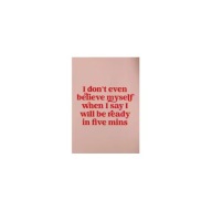 Plakat „I Don’t Even Believe Myself” – Humorystyczny Cytat w Stylu Vintage