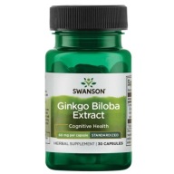 Suplement diety Swanson Health Products Swanson Ginkgo Biloba 30 kapsułek
