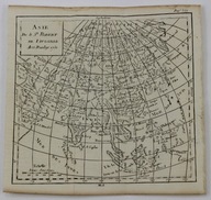 Asie Azja mapa Robert de Vaugondy 1750 r