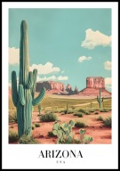 A2 PLAKAT STAN ARIZONA USA STANY ZJEDNOCZONE