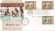 WATYKAN POSTE VATICANE -koperta FDC -1962 rok