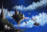 Akwarela "Miasteczko" r.n.