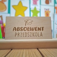 Tabliczka do zdjęć ABSOLWENT PRZEDSZKOLA Rekwizyt ZAKOŃCZENIE PRZEDSZKOLA