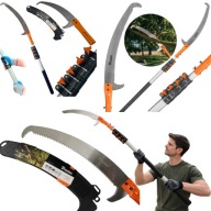 PIŁA DO GAŁĘZI DRZEW TELESKOPOWA Z HAKIEM 5,5M RĘCZNA STALOWE OSTRZE MOCNA