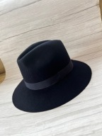 Zara granatowy wełniany kapelusz rozmiar M nowy z metką