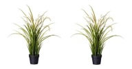 IKEA SZTUCZNA ROŚLINA DONICZKOWA FEJKA DEKORACJA KOMPLET 2 SZTUKI NOWA