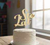 TOPPER NA TORT STO LAT DEKORACJA
