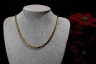 ŁAŃCUSZEK ZE STALI CHIRURGICZNEJ 316L POZŁACANY