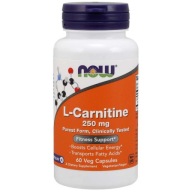 Now Foods L-Carnitine 250 mg (L-karnityna) 60 kapsułek wegetariańskich