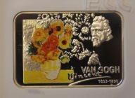 VINCENT VAN GOGH - SŁONECZNIKI 1 $ DOLAR 2007 NIUE ISLANDS GCN PR 69