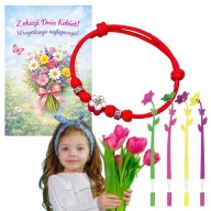 PREZENT NA DZIEŃ KOBIET BRANSOLETKA DŁUGOPIS DLA DZIEWCZYNY NIEJ ZESTAW