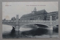 Wrocław, Breslau, Most Południowy i Uniwersytet, 1910
