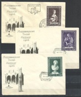 *FDC ROCZNIK 1956 Fi 837-39 kas. TYDZIEŃ MUZEALNY