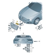 ORYGINALNE AUDI OE NAKLADKA ATRAPY CHLODNICY 4G8853037D9B9