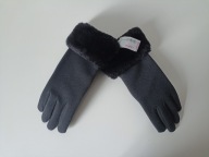 Śliczna galanteria rękawiczki Accessories Ladies r.One Size z futerkiem