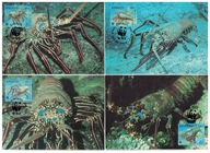 10-MC-GK71- Kiribati,WWF,1998- Langusty