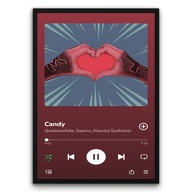 Plakat z ramą 30x40cm Candy Quebo rap pop muzyka | Pomysł na Prezent
