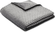 Koc obciążeniowy dla dzieci 1,36 kg .91,4 x 121,9 cm szary bawełniany