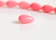 KORAL NATURALNY koralowiec różowy kropla łza łezka kropelka