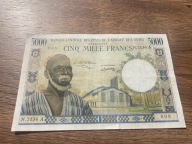 Wybrzeże Kości Słoniowej - 5000 franków - bardzo rzadki