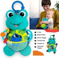ZABAWKA SENSORYCZNA DLA NIEMOWLĄT PLUSZAK ŻABKA PRZYWIESZKA Baby Einstein