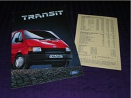 Ford Transit cała gama + cennik 1985 prospekt folder katalog broszura