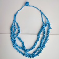 Korale naszyjnik hand made 70 cm , BDB