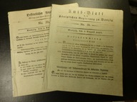 AMTS-BLATT,DANZIG,8 August 1827,No 32,+ Dodatek.