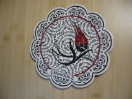 Ceramiczna podkładka pod gorące naczynie.