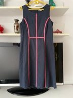 7 SUKIENKA ALICE COLLINS GRANAT OZDOBNE PASY LEN