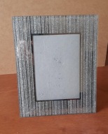 Ramka do zdjęcia / na zdjęcie | błyszcząca srebrna