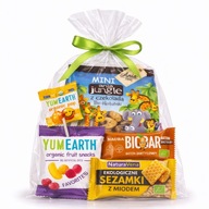 Zestaw BIO słodyczy dla dzieci, ekologiczna paczka na prezent