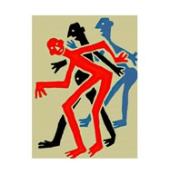 Plakat „Dancing Figures” – Minimalistyczny Plakat Artystyczny