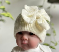 CUDNE czapeczki dla noworodków 0-12m