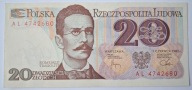 Banknot PRL 20 zł 1982 rok SERIA: AL