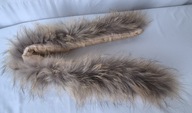 jenot lis futro naturalne,kołnierz,obszycie kaptura 75x12