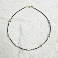 Naszyjnik N°24 | Spinel, jaspis dalmatyński