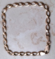 Złota 585 bransoleta 3,7g idealna do spersonalizowania zawieszek charmsów