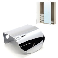 UCHWYT KRAWĘDZIOWY DO DRZWI Z LUSTREM CHROM IKEA OPPARYD PAX METOD