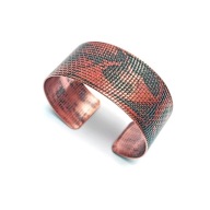 Bransoleta z miedzi. Wężowa skórka Vol.2. Ręczna praca.