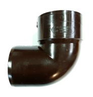 Kolano do rynny spustowej 110 mm CZARNE