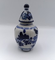 malutka Amfora mini waza Delft Blue ręczna praca z porcelany kolekcjonerska